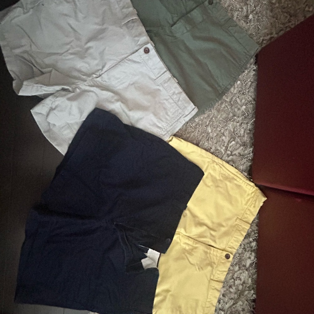 J. Crew Blue and Gray Flat Front Shorts Casual Style - 4 pair